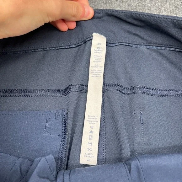 Lululemon Mens ABC Pant Classic Fit 5-Pocket size 30 x 29 Navy